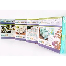 Blancho Bedding - [Rhythm of Colors] 100% Cotton 3PC Mini Comforter Cover/Duvet Cover Set (Queen Size)