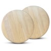 PARENCE – Set di 2 tavole di legno rotonde da