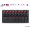 Mear Gear Boat Marine 8 Gang Switch Panel Circuit Breaker