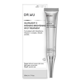 DR.WU Glutalite C Intensive Brightening Spot Treatment, 0.7 fl oz (20 ml), Vitamin C, Spot Cream, Concentrated Care, Moisturizing, Formulated with Ethyl Ascorbic Acid, Reduces Dullness, Sensitive Skin, Dry Skin, Face Cream