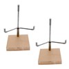 klahh 2 Pcs Mini Acrylic display stand Adjustable Metal Arms