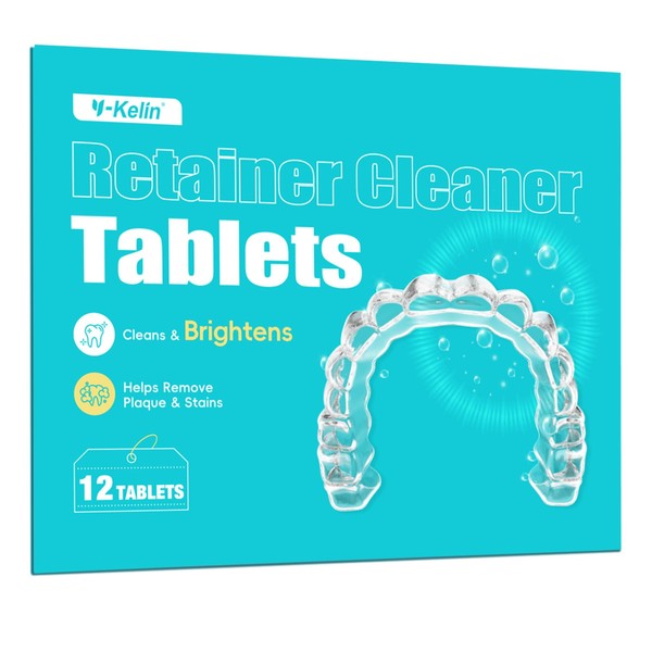 Y-Kelin Y-Kelin Retainer Cleaner,Retainer Cleansing Tablets, Denture Cleaning Tablet, Retainer,Dentures,Mouth