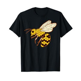 Cartoon Bee Character Illustration For Kids T-Shirt