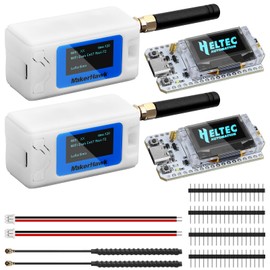 2 Set ESP32 LoRa V3 Development Board + Upgraded N30 Protect Case - with 915MHz Antenna and SX1262 LoRa V3 Devices for Meshtastic Arduino LoRawan IOT