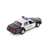 1999 Crown Victoria Police, Black/White - 22082PR/4D - 1/24 Scale