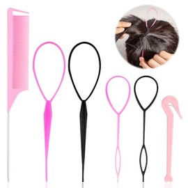 6 Piece Hair Styling Set for Women and Girls, Hair Braiding Tool - Hair Braiding Tools for DIY Hairstyles, Hairstyle Aid, for Women, Girls