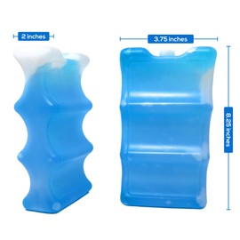 Long Lasting Ice Pack - Great for Can Coolers and Breastmilk Bottles Storage | 6-Can (2 Pack)