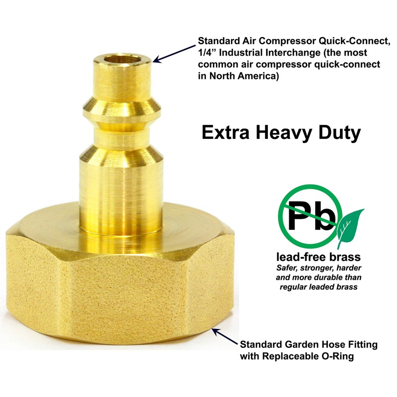 Winterize Sprinkler Systems And Outdoor Faucets: Air Compressor Quick-Connect Plug