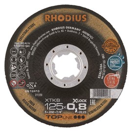 XTK8 EXACT X-LOCK Extra Thin Cutting Disc 125 x 0.8 x 22.23 mm Pack of 25