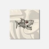 Unbranded Fish Skeleton Red Eyes Animal 4'' X 4'' Square