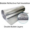 Garage Door Reflective Insulation FOIL KIT 18x8' Double Door (4