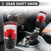 Motoforti Universal Rose Flower Car Gear Shift Knob, Manual Automatic
