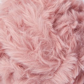 NICEEC Faux Fur Yarn Super Soft Yarn Chunky Fluffy Yarn Eyelash Yarn for Crochet Knit Total Length 6×32m(6×35yds,50g×6)-Dusty Rose/300g