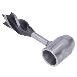 Fafeicy Manual Auger Drill Bit - Carbon Steel, 1 Count, 25mm, 1in Shank, Spiral Flute, Woodworking & Outdoor Drilling