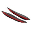 ChaRLes 6pcs Universal Carbon Fiber Spoiler Front Bumper Fins Spoiler