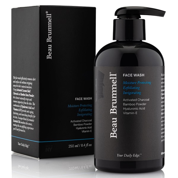 Beau Brummell for Men's Activated Charcoal Face Wash | Gentle