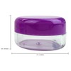 Beauticom 15 gram/15ml Empty Clear Small Round Travel Container Jars