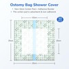 50 Pcs Waterproof Ostomy Bag Shower Cover 10x10cm, Stoma Bath