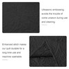 WURUIBO Black Quilt Set King/Cal King Size, Embossing Microfiber Bedspreads