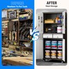 Aobabo Garage Storage Cabinet with Wheels, Metal Tool Storage Cabinet