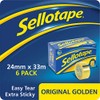 Sellotape Original Golden, Multi-Purpose Clear Tape for Household Objects, Clear
