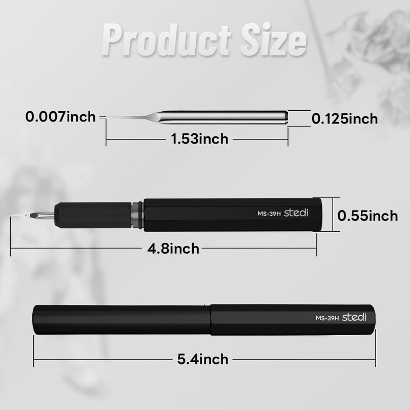 stedi Model Scriber,Tungsten steel Blades 0.2 mm,for Modeling Hobby,RG Scale