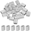 YAMASO 30pcs 1/4" Aluminum Crimping Loop Sleeve, Cable Ferrule Wire