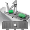 Tap Protector & Drip Mat Grey, Tap Splash Guard, Tap