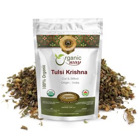 Organic Way Tulsi Krishna Cut & Sifted - Herbal Tea | USDA & Kosher Certified - 1 LBS