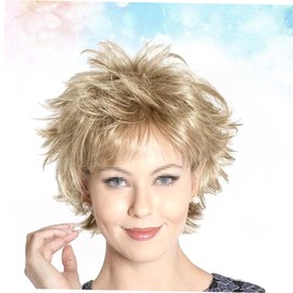 Healeved Women's Fluffy Short Straight Synthetic Hair Wig for Parties Daily Use Full Hair Wig for Women Stylish Versatile Look for Cosplay Costumes