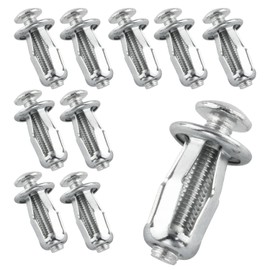 Jack Nuts DGHAOP 10pcs Galvanized Carbon Steel Petal Nuts M5x25 Car Metal Screw Petal Nuts with Screw for Hollow Wall Iron Skin
