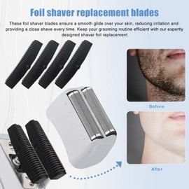 New 17150, 17235, 17220 Shaver Blades for Andis Foil Shaver Trimmer TS1 TS2 BBliss FXFS2 W*hl 5 Star Vanish, 4Pcs (2 Sets of 2)