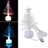 Uonlytech Christmas Tree Night Light, Colour Changing Fibre Light, USB