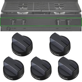 W10339442 Stove Knobs Replacements,Compatible with Whirlpool Gas Range Stove Oven,Control Knobs for Cooktop Surface Burner,Replaces WPW10339442 PS11753188 AP6019877,Fits WFG320M0BB0(5 Pack)
