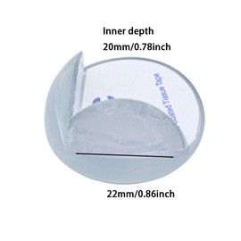 Corner Guards for Furniture -Sdjdhej 20Pcs Clear Baby Proof Table Edge Corner Protectors Soft Silicone Bumper Strip with Clear Edge Bumpers Guard for Baby, Kids, Fireplace, Countertop (semi Circular)