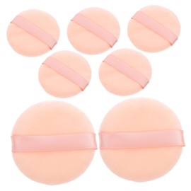 Healvian 7pcs Double Sided Makeup Sponges for Wet Dry Powder Foundation Soft Cosmetic Applicators for Loose Mineral Powders for Smooth Base Makeup Application