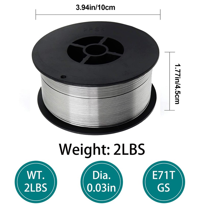 TTAMPLAR Gasless Flux Core MIG Wire, Mild Steel E71TGS .030-Diameter,