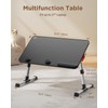 SAIJI Laptop Bed Tray Table, Adjustable Home Office Standing Desk