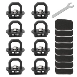 NovelBee 8 Pack of Tie Down Anchor Truck Bed Side Wall Hook Rings Fit for 07-19 Chevy Silverado/GMC Sierra,15-19 Chevy Colorado/GMC Canyon