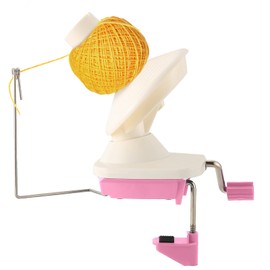 FLKQC Yarn Ball Winder | Hand-Operated Yarn Ball Winder Swift Yarn Winder (Pink)