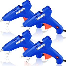 4 Pieces 100w Full Size Hot Glue Gun Heavy Duty Hot Glue Gun Kit Home Repair Glue Gun for DIY Crafts Projects (Blue)