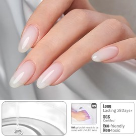 Vishine Builder UV Gel - 16ml Builder Gel 8-in-1 Milky White for Nail Extension and Modeling, Strengthening Broken Nails, Manicure, UV/LED Nail Art, E050