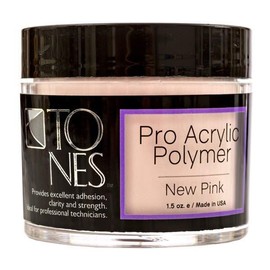 Tones Pro Acrylic Powder New Pink - Premium Acrylic Nail Powder for Professional Nail Design, Sculpting, and Nail Building - Salon-Quality Acrylic Nail Supplies (8.5 Fl Oz)