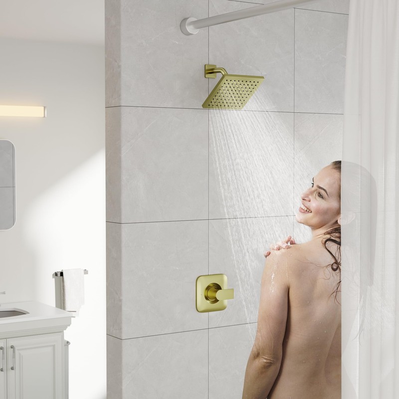 Replacement for Moen Genta LX Brushed Gold Pressure Balancing Modern