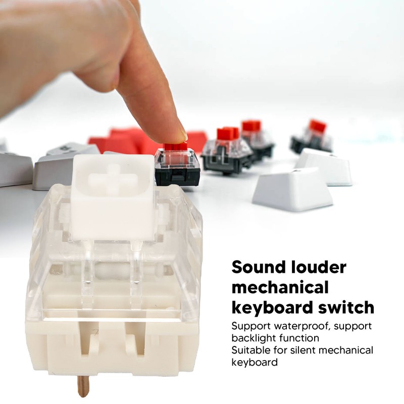 30pcs Mechanical Keyboard Switches Waterproof Backlight DIY Keyboard Switch for