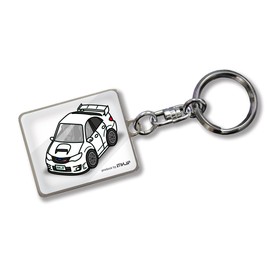 mkjp Custom Key Chain Subaru Impreza Wrx Sti GVB Base White -