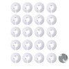 20 Pcs Plastic Radiator Pipe Covers, White Radiator Pipe Collars,