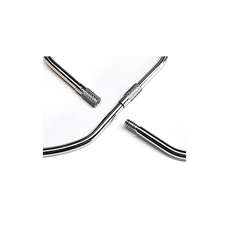 Heavy Duty Nickel Plated Metal Jailers Key Ring with 10
