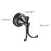 PEONYBATH Antique Bronze Brass Bath Towel Hooks, Wall Mounted Bathroom