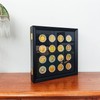Coin Holder,Challenge Coin Display Cases,11.4X11.4 Wooden Challenge Coin Display Case